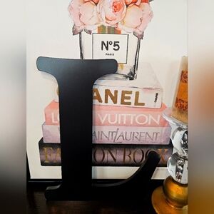 Black Decorative Letter Accent L